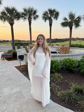 Show Me Your MuMu Ivory Long Sleeve Maxi Dress